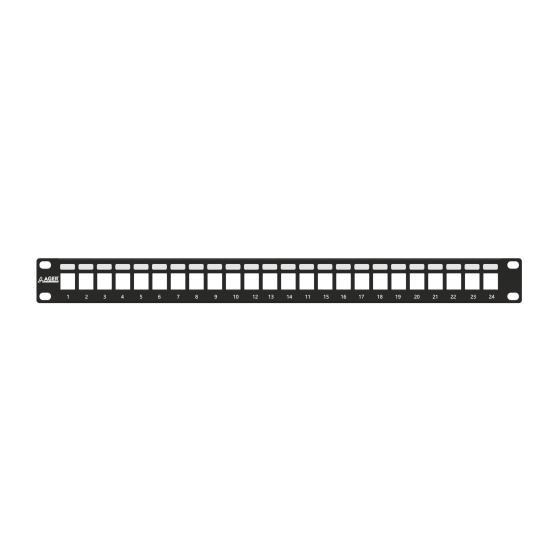Ager AC-610-24 Modüler 24 Port Zırhlı Patch Panel