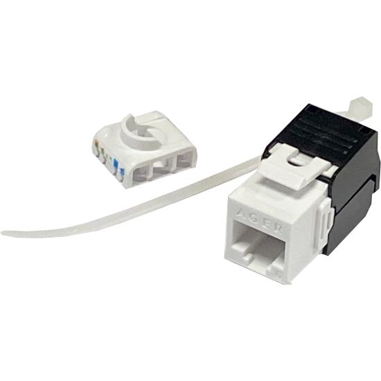 Ager AC-601 180 Derece CAT6 Keystone Jack