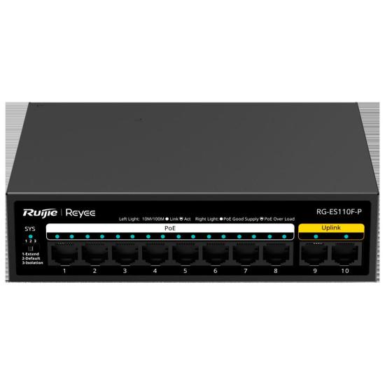 Ruijie RG-ES110F-P 8 Port PoE Uplink Switch