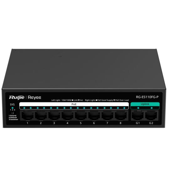 Ruijie RG-ES110FG-P 8 Port PoE Gigabit Switch