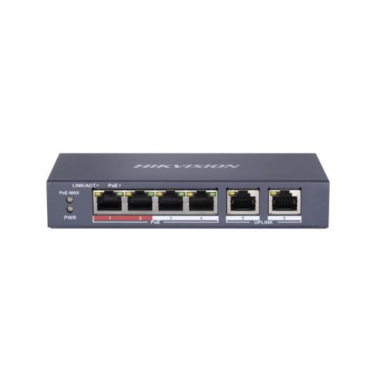 Hikvision DS-3E0106P-E/M 4 Port Poe Fast Switch