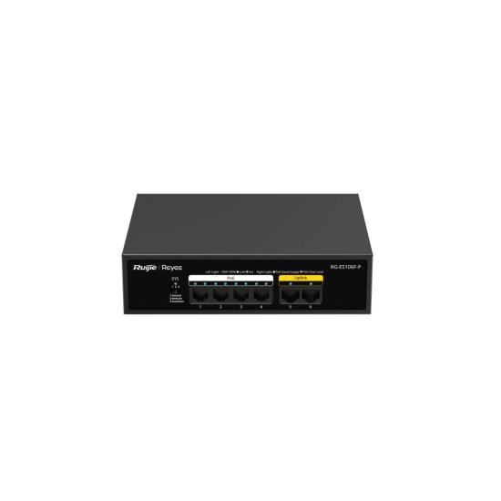 Ruijie RG-ES106F-P 4 Port PoE 2 Port Uplink Switch