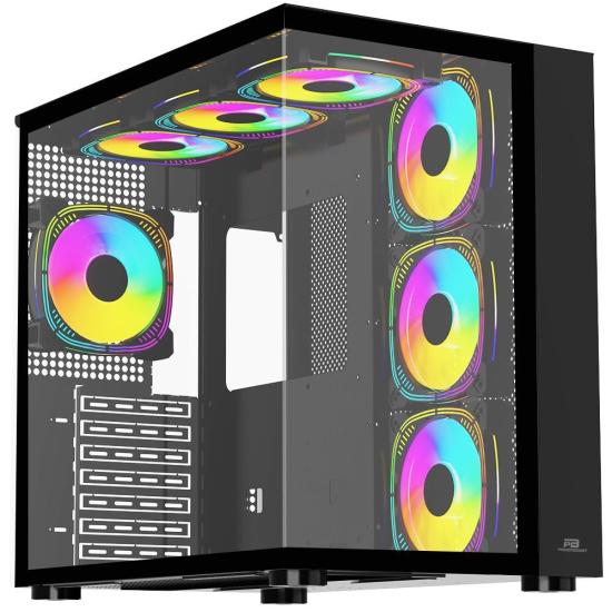 PowerBoost PB-SS02B 7x ARGB Fan ATX Sea View Kasa