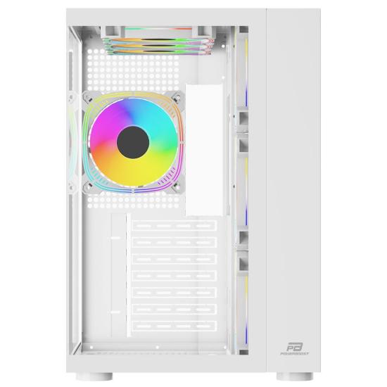 PowerBoost PB-SS02W 7x ARGB Fan Usb3.0 Beyaz Kasa