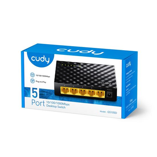 Cudy GS105D 5 Port 10/100/1000 Yönetilemez Switch