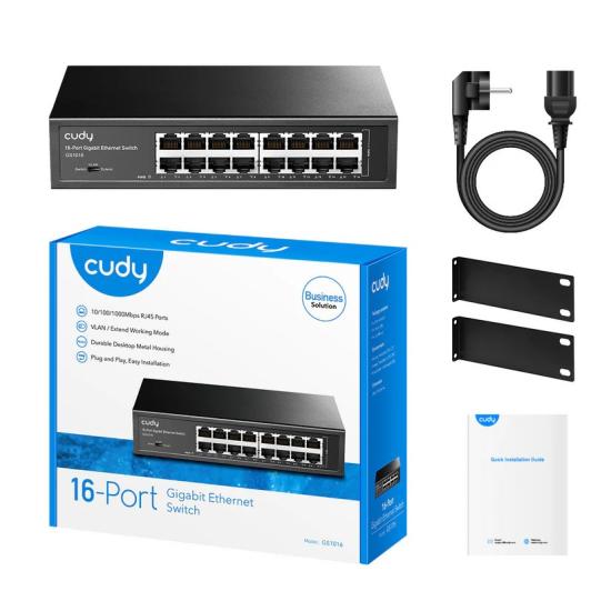 Cudy GS1016 16 Port 10/100/1000 Yönetilemez Switch