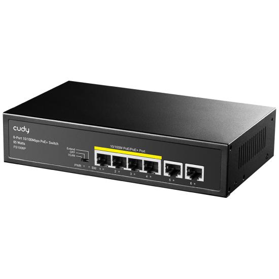 Cudy FS1006P 4 Port PoE+ Yönetilemez Switch