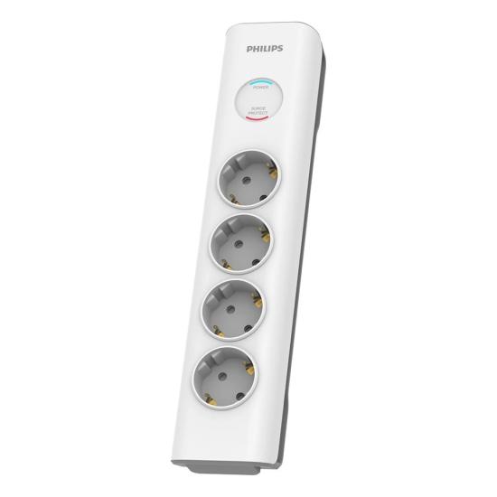 Philips SPN7040WA/62 600J 4’lü Akım Korumalı Priz