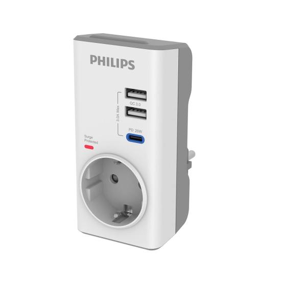 Philips CHP8010W/10 380J Tekli Akım Korumalı Priz