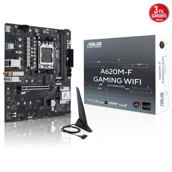 Asus A620M-F Gaming 2xDdr5 Hdmi 1xM2 AM5 Anakart