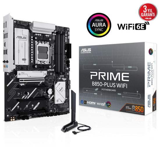 Asus Prime B850-PLUS Wifi 4xDdr5 Dp/Hdmi Anakart