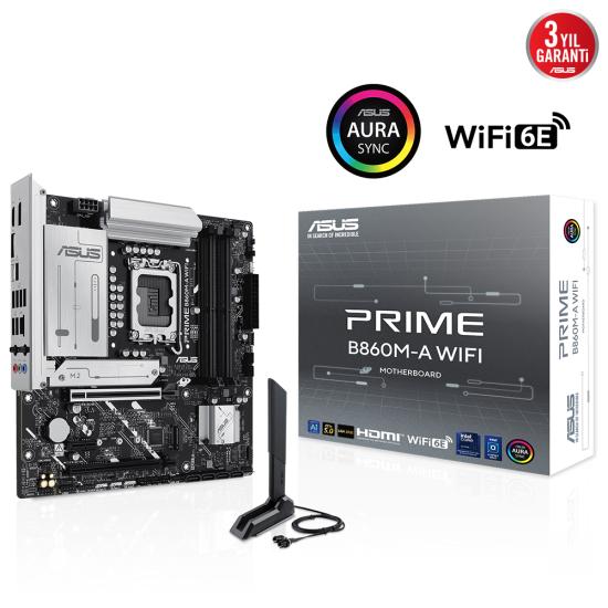 Asus Prime B860M-A Wifi 4x Ddr5 1851P Anakart