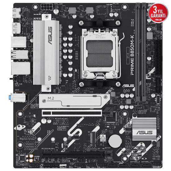 Asus Prime B850M-K 4xDDR5 2xM.2 Am5 Anakart