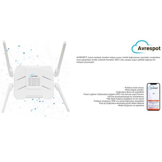 Avrespot Bulut Hotspot +5651 Loglama 1 yıl