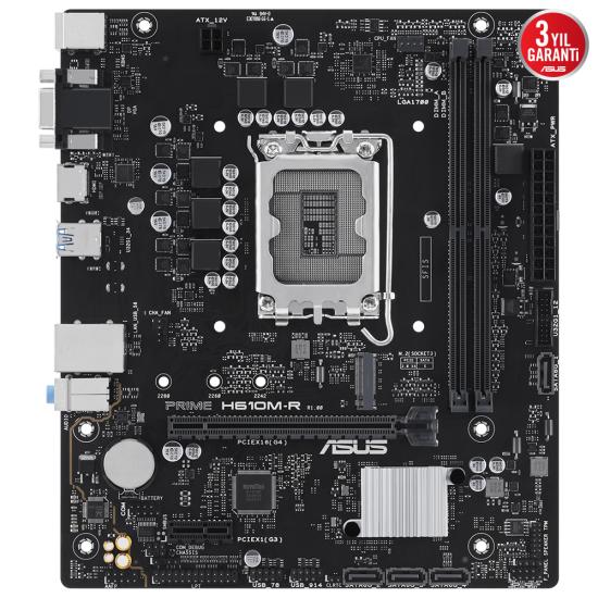 Asus Prime H610M-R-SI 2xDdr5 Vga/Hdmi/Dp Anakart