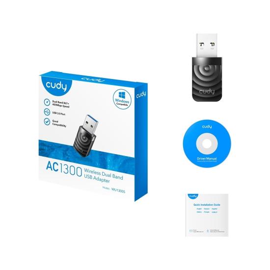 Cudy WU1300S 1300Mbps Usb 3.0 Wireless Adaptör