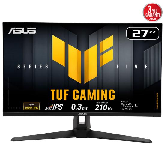 ASUS TUF GAMING VG27AQ5A 27’’ 0.3MS 210Hz 2K HDMI/DP/TYPE-C VESA IPS LED GAMING MONITOR