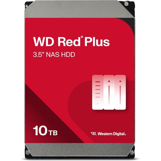 WD Red Plus 10 Tb 7200Rpm 256Mb WD100EFGX Nas Hdd