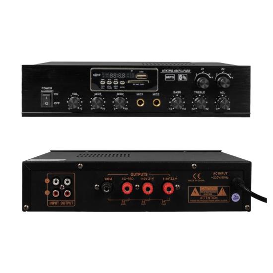 Mastertech MT-802 80W 2 Bölge Mixer Amfi