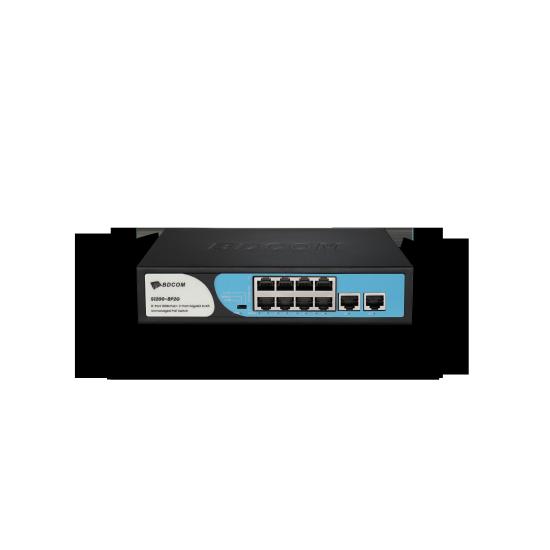 Bdcom S1200-8P2G 8 Port Yönetilemez Desktop Switch