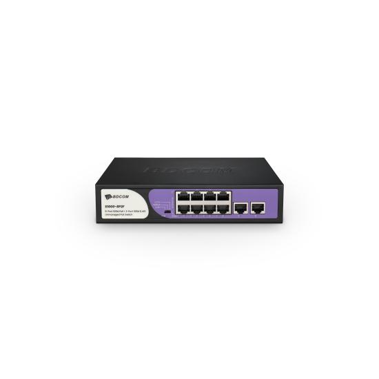 Bdcom S1000-8P2F 8 Port 10/100 Desktop Switch