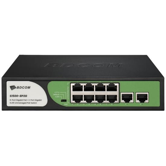 Bdcom S1500-8P2G 8 Port 10/100/1000 Desktop Switch