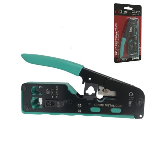 S-Line EA-01 Cat7-Cat6-Cat5 Rj45-Rj11-Rj12 Pense