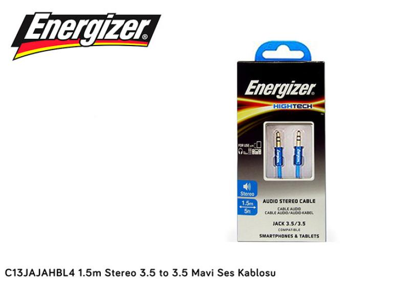 Energizer C13JAJAHBL4 1.5m Stereo 3.5 to 3.5 Ses