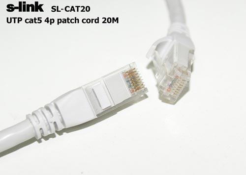 S-link SL-CAT20 Cat5 20mt Gri Utp Patch Kablo
