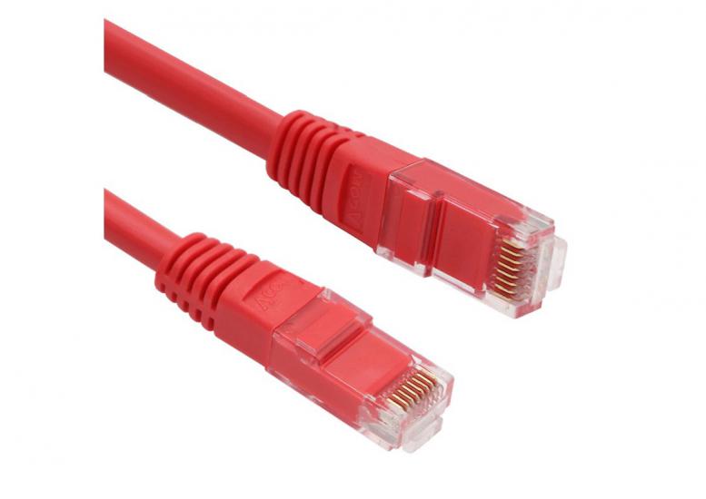 Vcom NP611B-R-3.0 Cat6 3.0MT Kırmızı Patch Kablo
