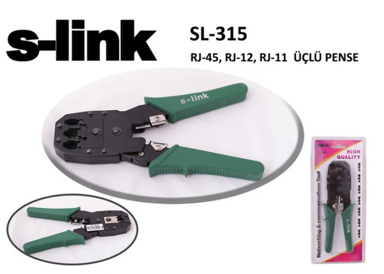 S-link SL-315 RJ-45-RJ-12-RJ-11 Üçlü Pense