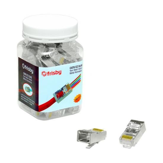 Frisby FNW-RJ4532N CAT6 Delikli Metal Konnektör