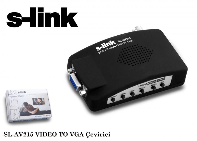 S-link sl-av215 Video Bnc To Vga Converter