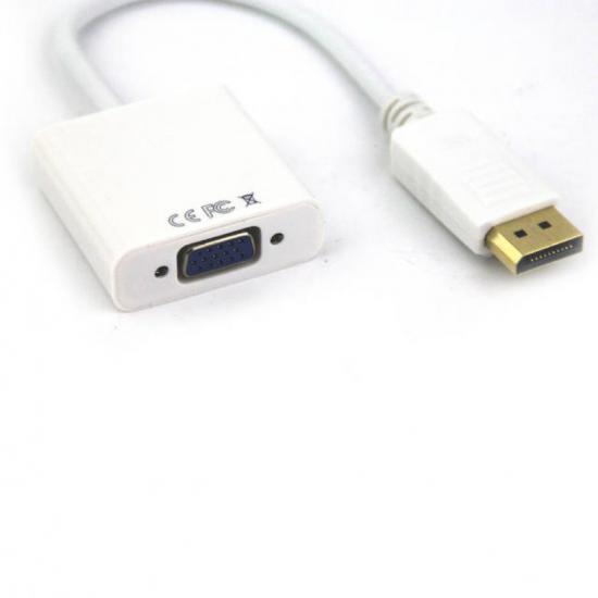 Vcom CG603-0.15 Beyaz Display Port Erkek To Vga Dişi Dönüştürücü