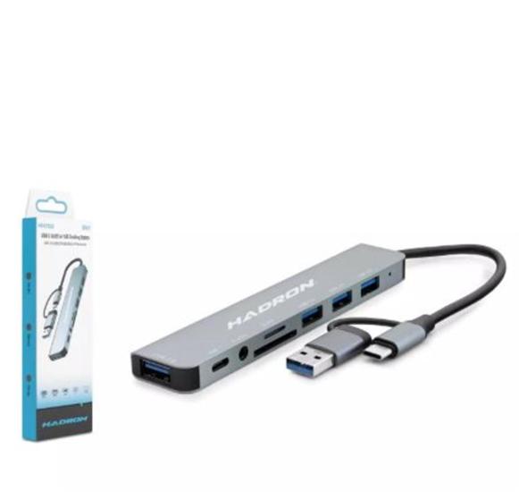 Hadron Hdx7828 Type-C Hub 8In1 Gri