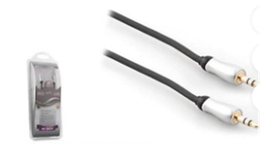 Hytech Hy-P510, Stereo Ses Kablosu 5 Mt Siyah