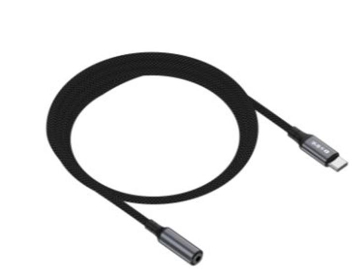 S-link Armor FC-01 15cm Örgülü Siyah Ses Kablosu