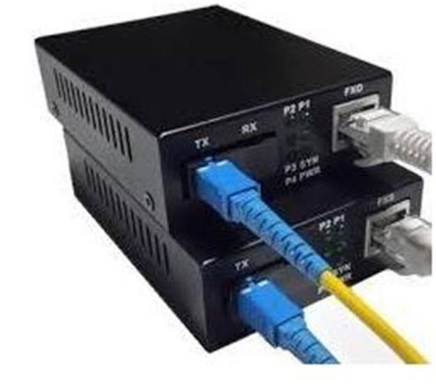Teldata Media Converter Single Mode 20km Dual Sc