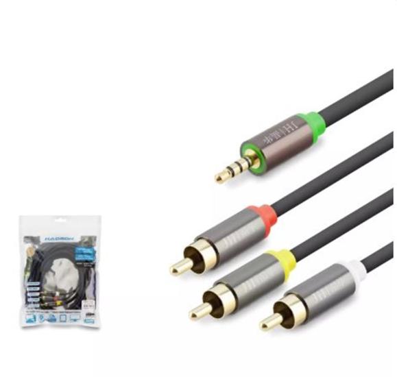 Hadron HDX1066 3.5mm To 3Rca Kablo 2Line Gold