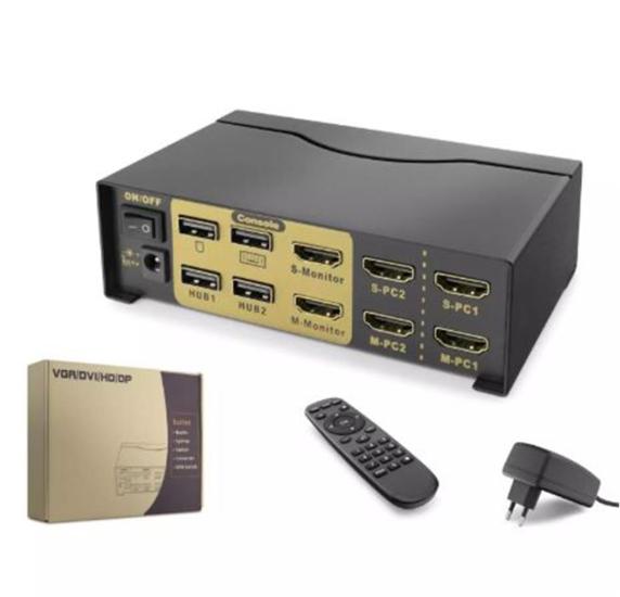 Hadron Hdx1376 2+2 Usb Port Hdmi Kvm Switch