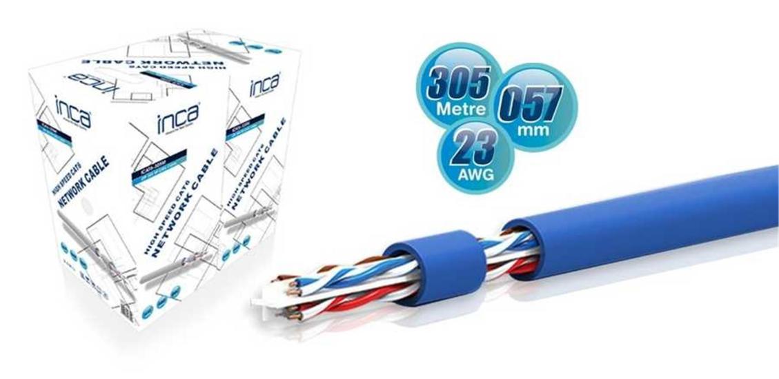 https://www.nedratek.com/Inca ICAT-305B Cat6 23 Awg 57mm Bakır Kablo 305Mt