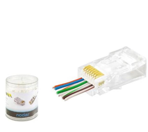 Nodar ND2407 CAT6 EZ RJ45 Konnektör 100 Adet