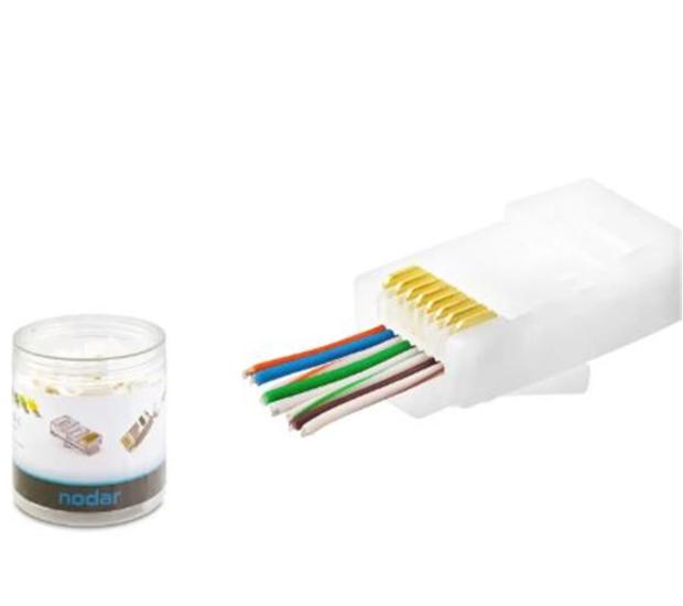 Nodar ND2406 CAT6 EZ RJ45 Konnektör 100 Adet