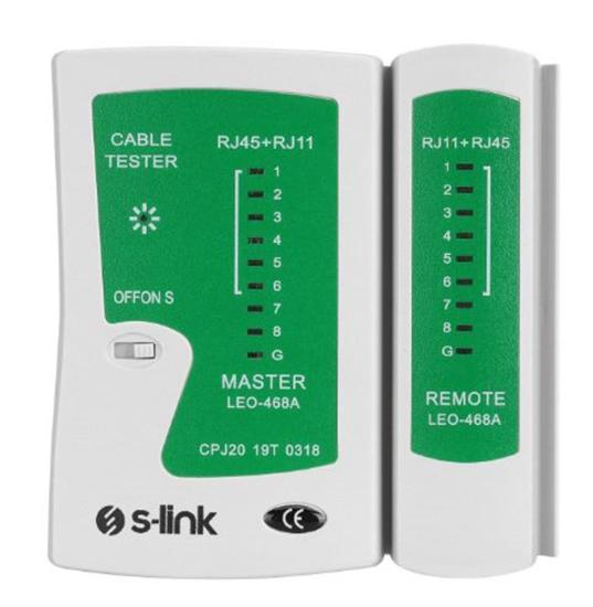 S-link SL-468 RJ-45 RJ-11 Lüks Kablo Test