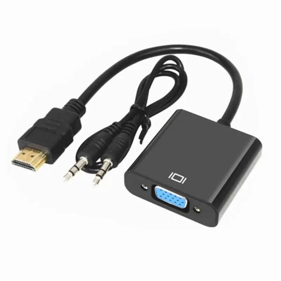 Vcom CG590-B-0.15 Vga Dişi+Ses Kablosu Dönüştürücü