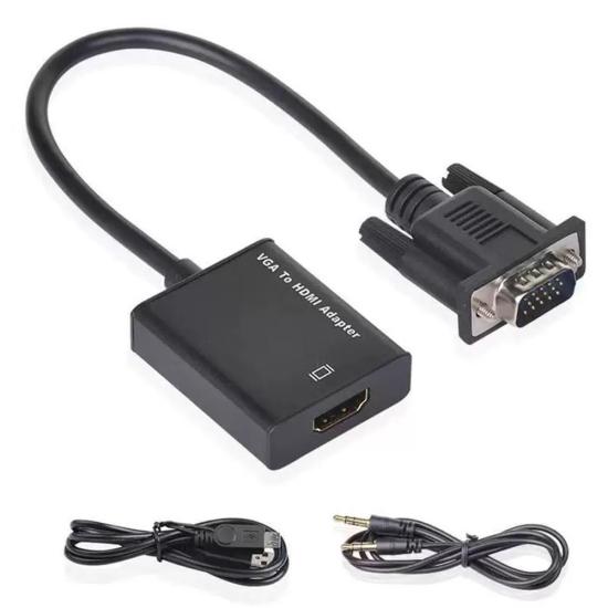 Vcom CG597 Vga Erkek To Hdmi Dişi+AUX Dönüştürücü