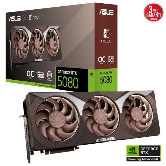 Asus RTX5080-O16G-NOCTUA RTX5080 16Gb Ekran Kartı