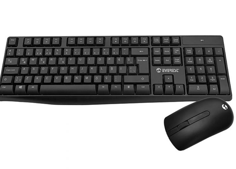 Everest KM-7500 Kablosuz Q Klavye Mouse Set