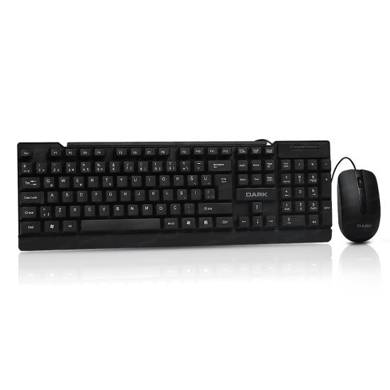 Dark DK-AC-KM1060 Türkçe Q Kablolu Klavye Mouse 