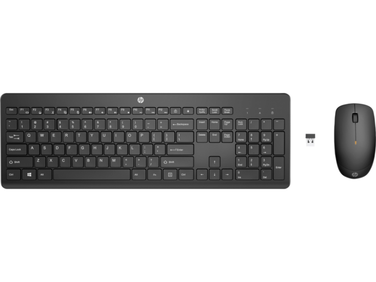 HP 235 1Y4D0AA Siyah Kablosuz Klavye Mouse Seti 2,4 GHz 1600 DPI (Pil Süresi 16 ay)